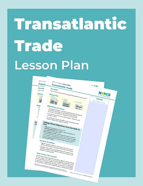 Transatlantic Trade Lesson Plan Thumb