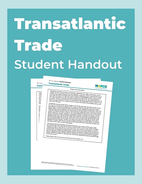 Transatlantic Trade Teacher Comm Thumb